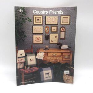 Vintage Cross Stitch Patterns, Country Friends, 1985 Arts and Graphs